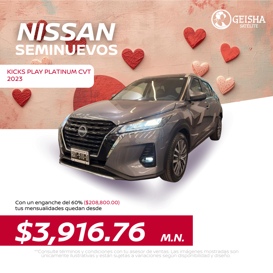 KICKS PLAY PLATINUM CVT 2023