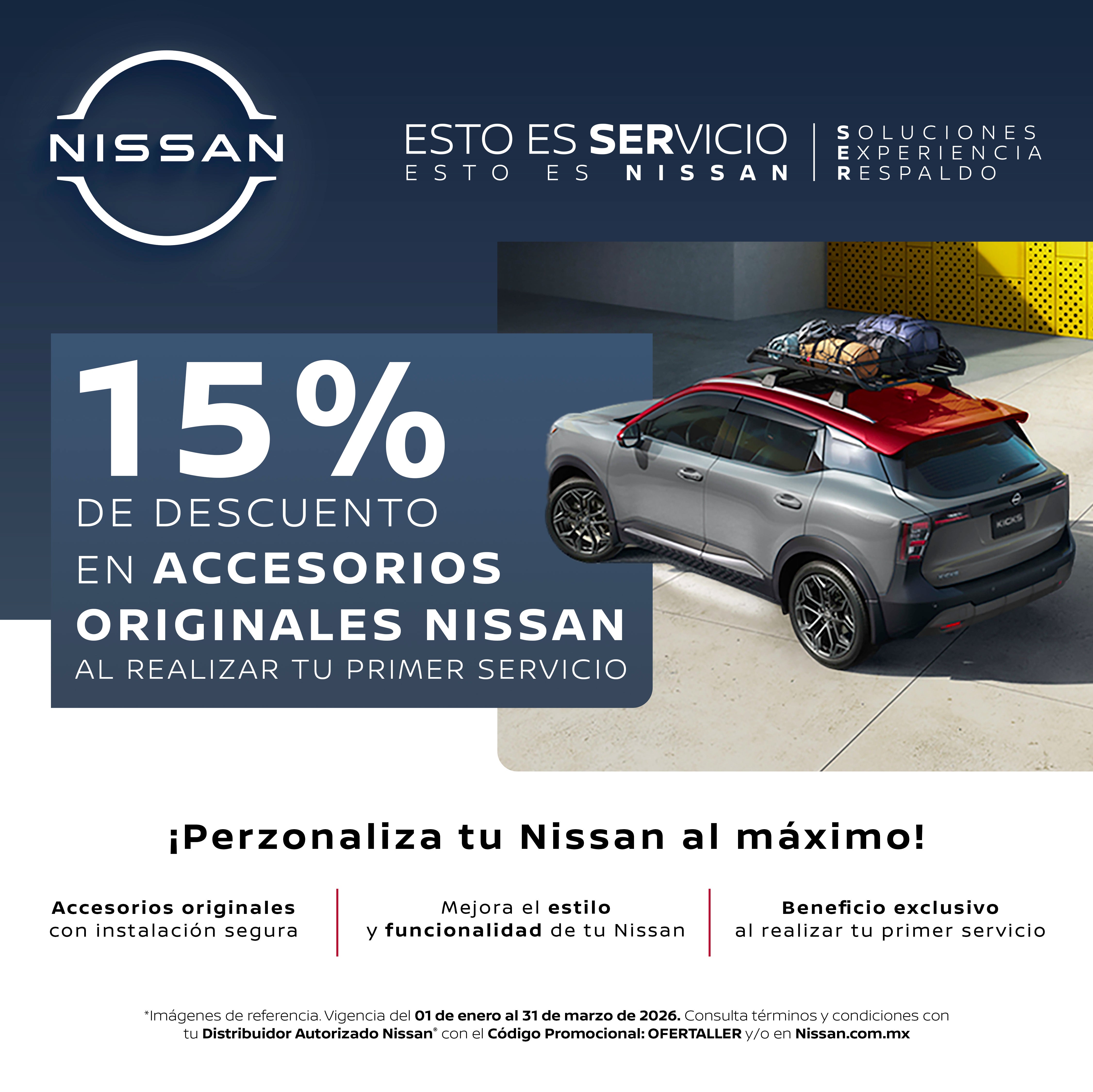 15 % DE DESCUENTO